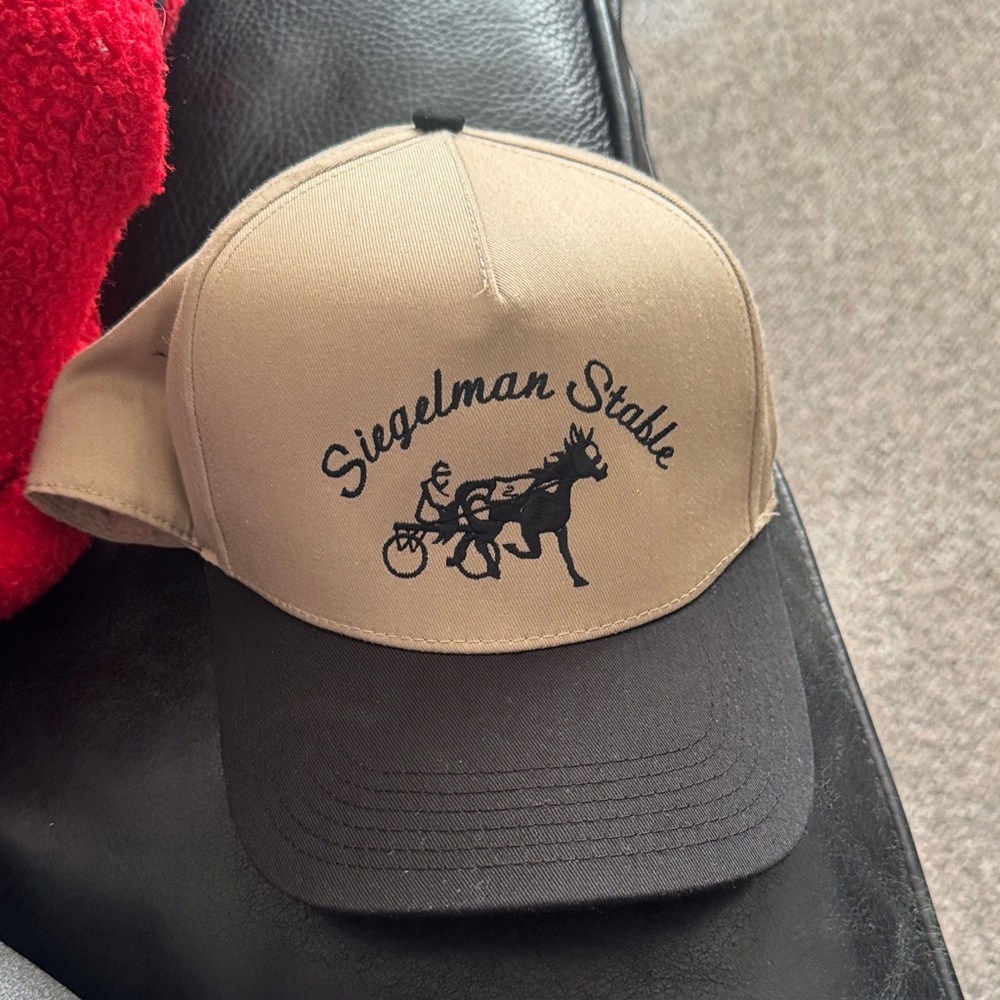 Siegelman Stable Tan and Black Trucker Hat